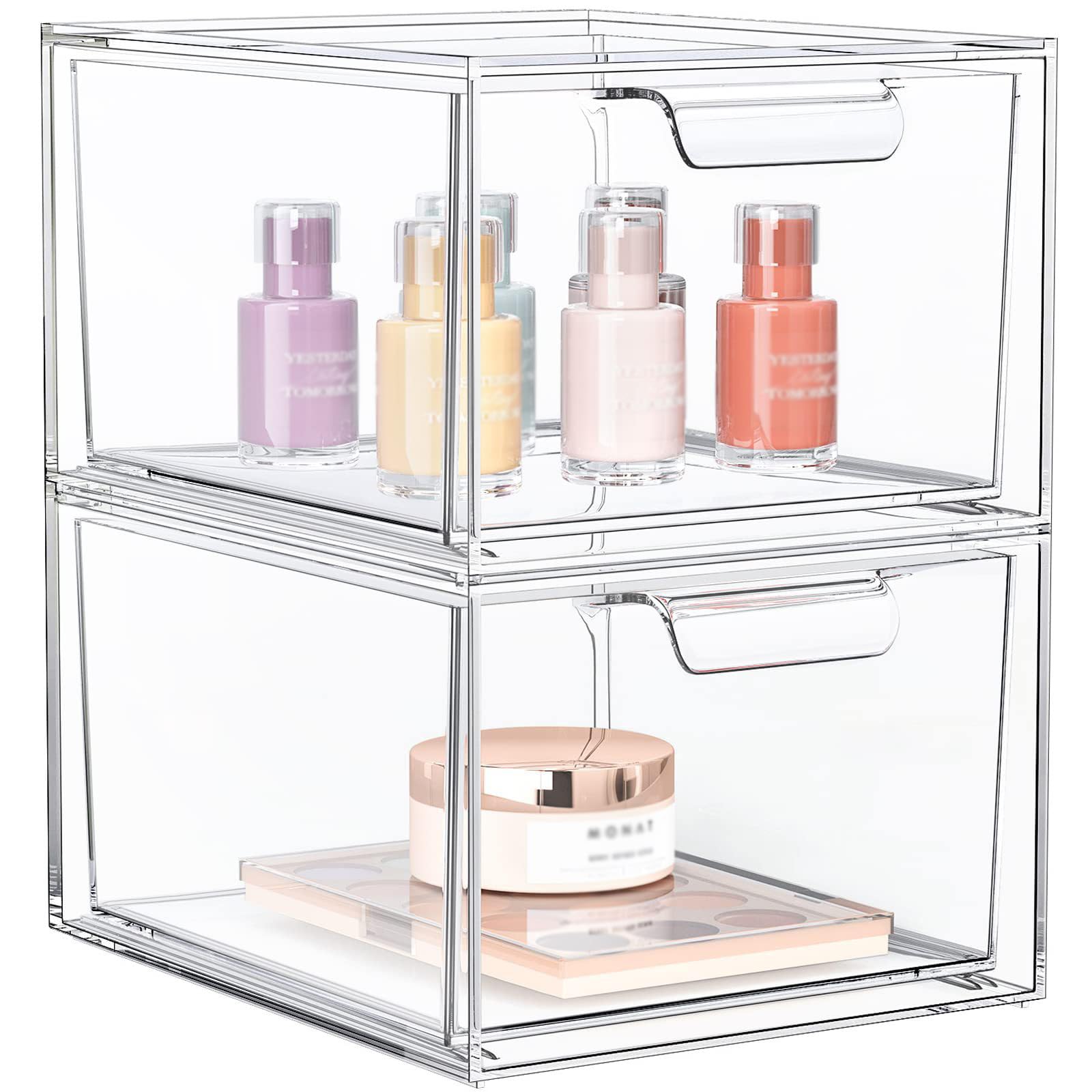 relaxdays make-up organizer met 5 lades - acrylbox - opbergdoos