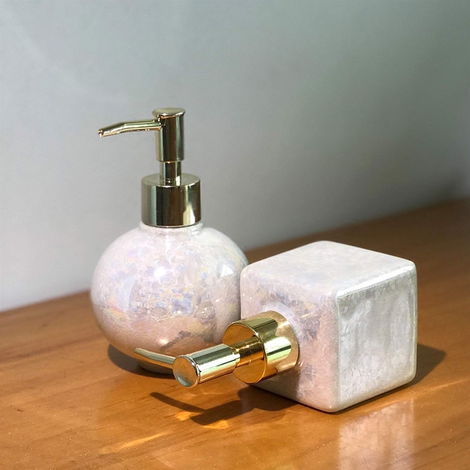 dispenser sapone/Dosatori per sapone liquido Dispensatore di sapone in ceramica, distributori liquidi Bottiglie, perfette per il contatore della cucina o il lavello della cucina Erogatore del Sapone/D