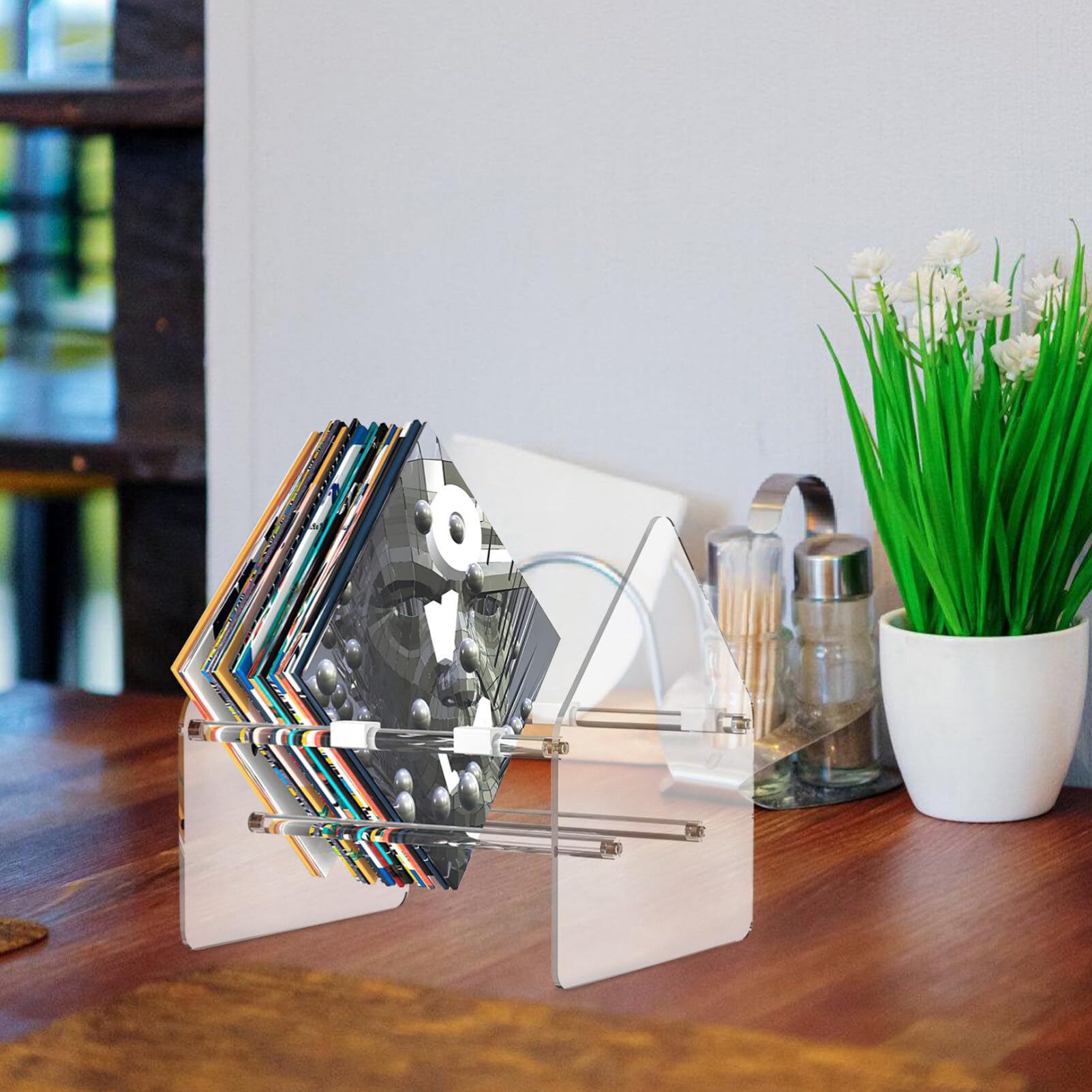 Soporte Transparente Para y Revistas Organizador De Escritorio Para Archivos y Casa u