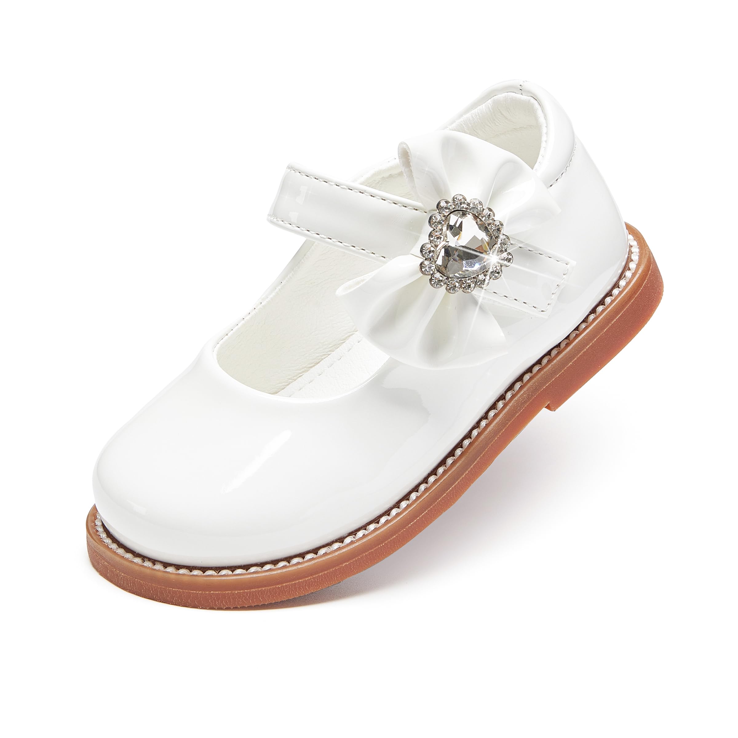 PHIRAMIN Toddler Girl Mary Jane Student Oxford Shoes-Little Girl School Uniform Shoes for Wedding Party