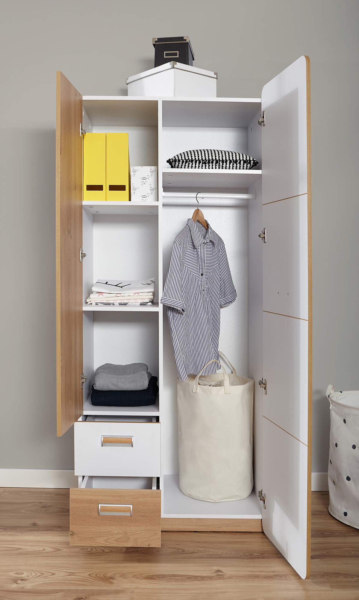 TiCAA Jugendzimmer Lori 6-teilig weiß