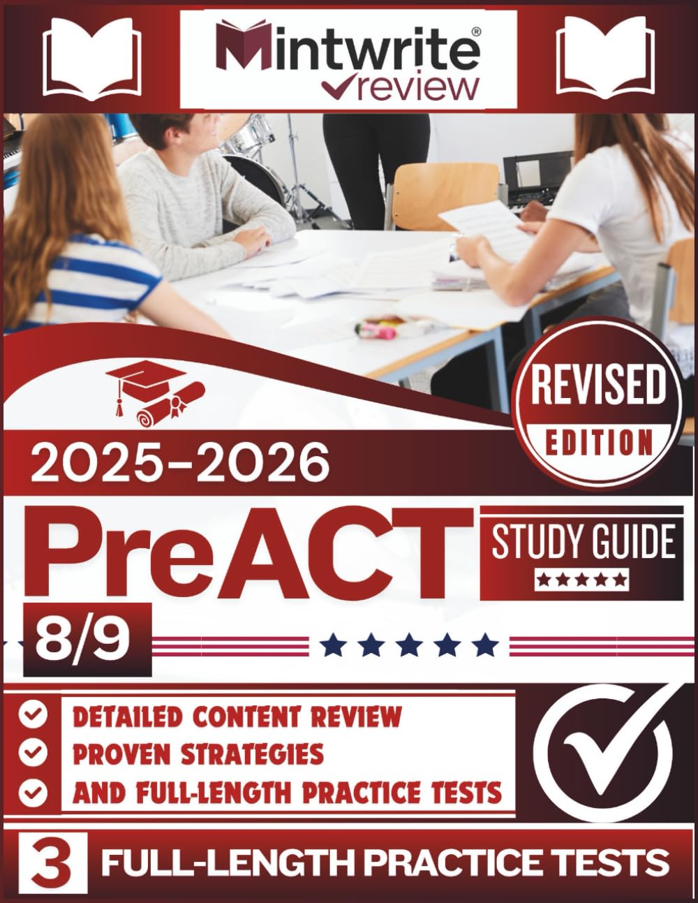 PreACT 8/9 Study Guide 2025-2026: Detailed Content Review, Proven Strategies, And Full-Length Practice Tests