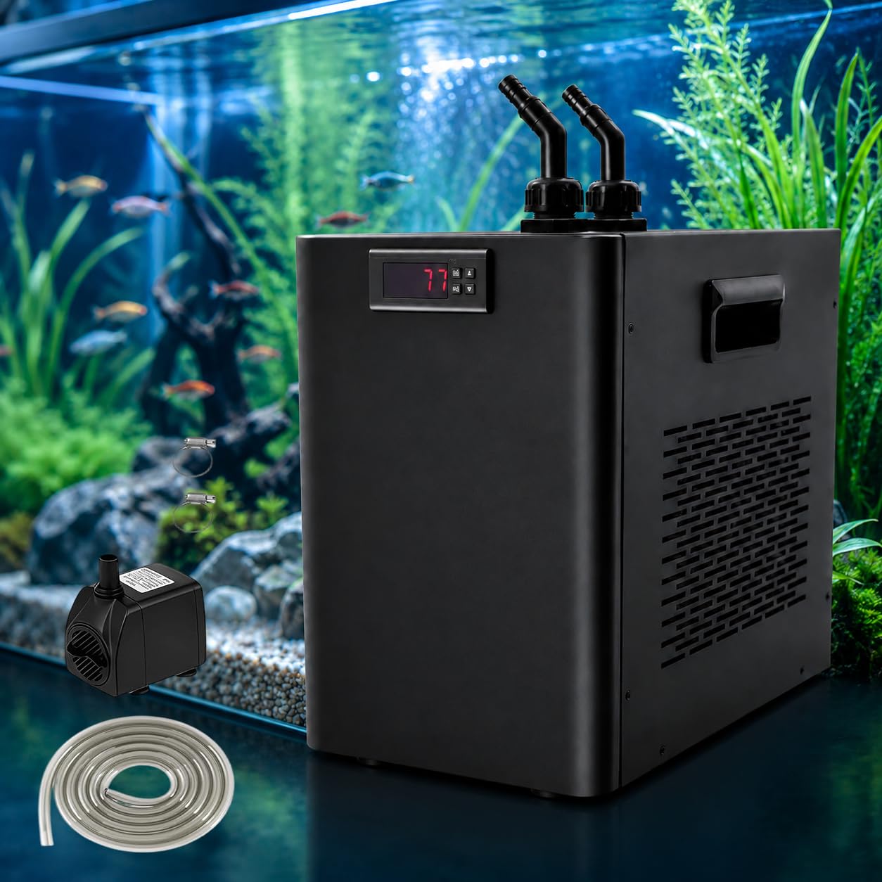 Refroidisseur d'eau D'aquarium 60L/160L/300L Groupe Froid Aquarium | Refroidisseur pour l'hydroponie Corail Méduses Crevettes