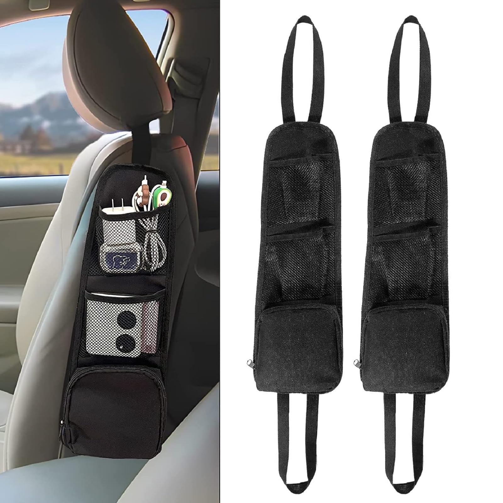 Organisateur De Joints De Siège | Boîte De Rangement Pour Fissures De Siège De Voiture | Organiseur Multifonction En Cuir Pour Console De Voiture Pour Téléphone Portable, Lunettes De Soleil