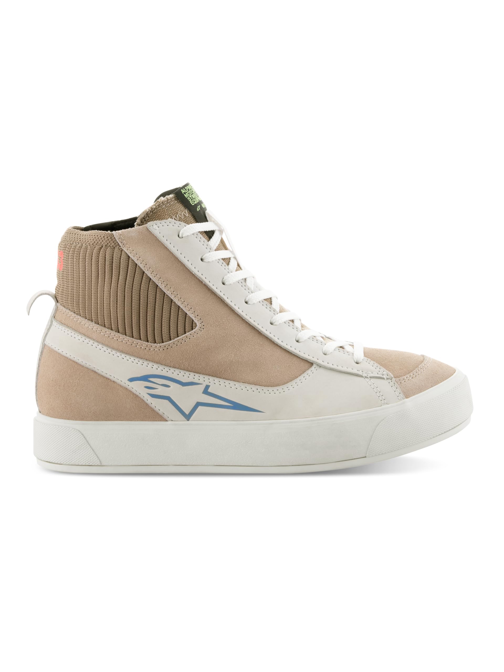 Alpinestars Women's Stella Stated Podium Shoes, CE Certified, Lightweight, Stylish & Comfortable, 8, White/Light Gray