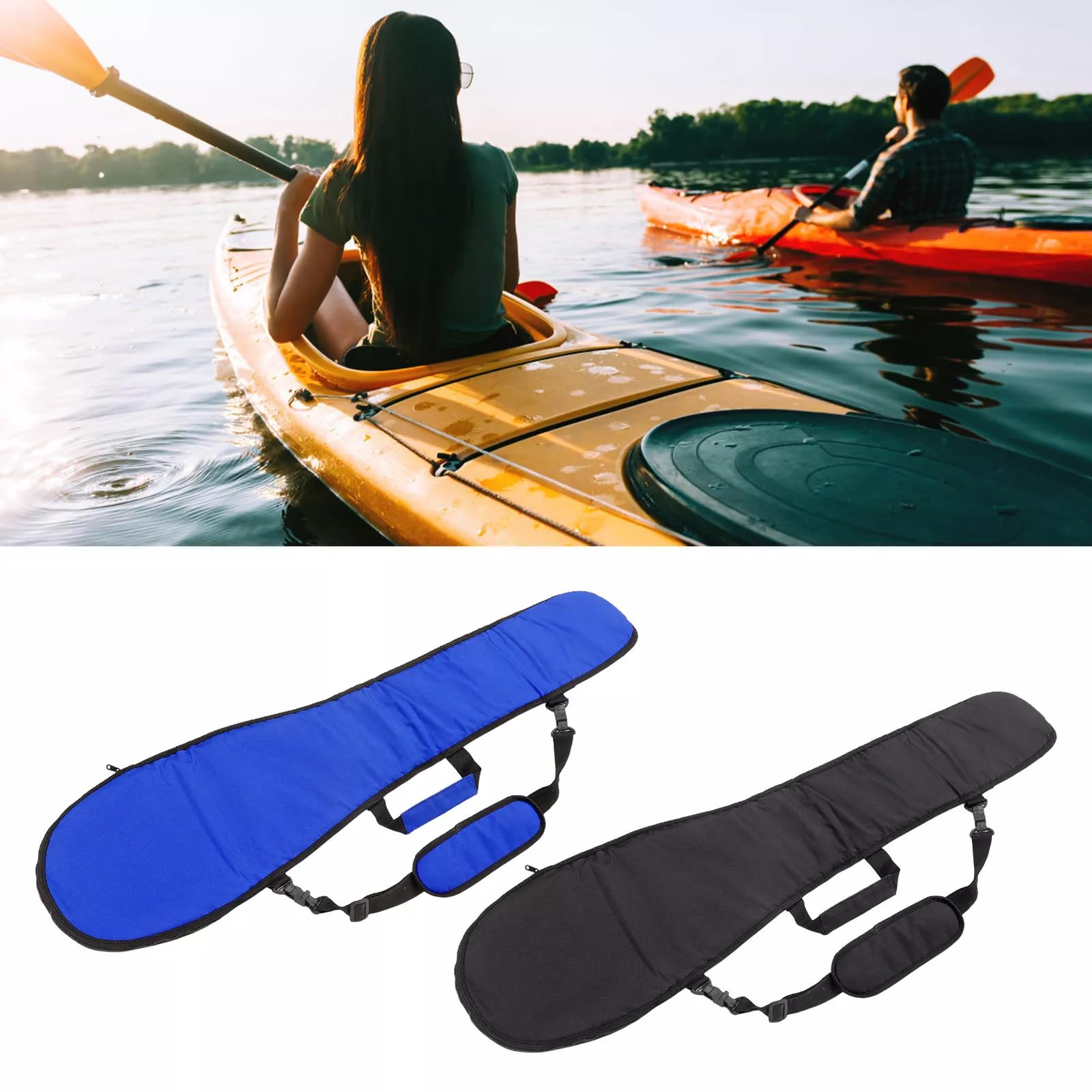 Moynagh Kayak Split Paddles Carrying Bag Thick Protective Storage Bag Adjustable Kayak Paddles Bag Kayak Accessories Easy to Carry