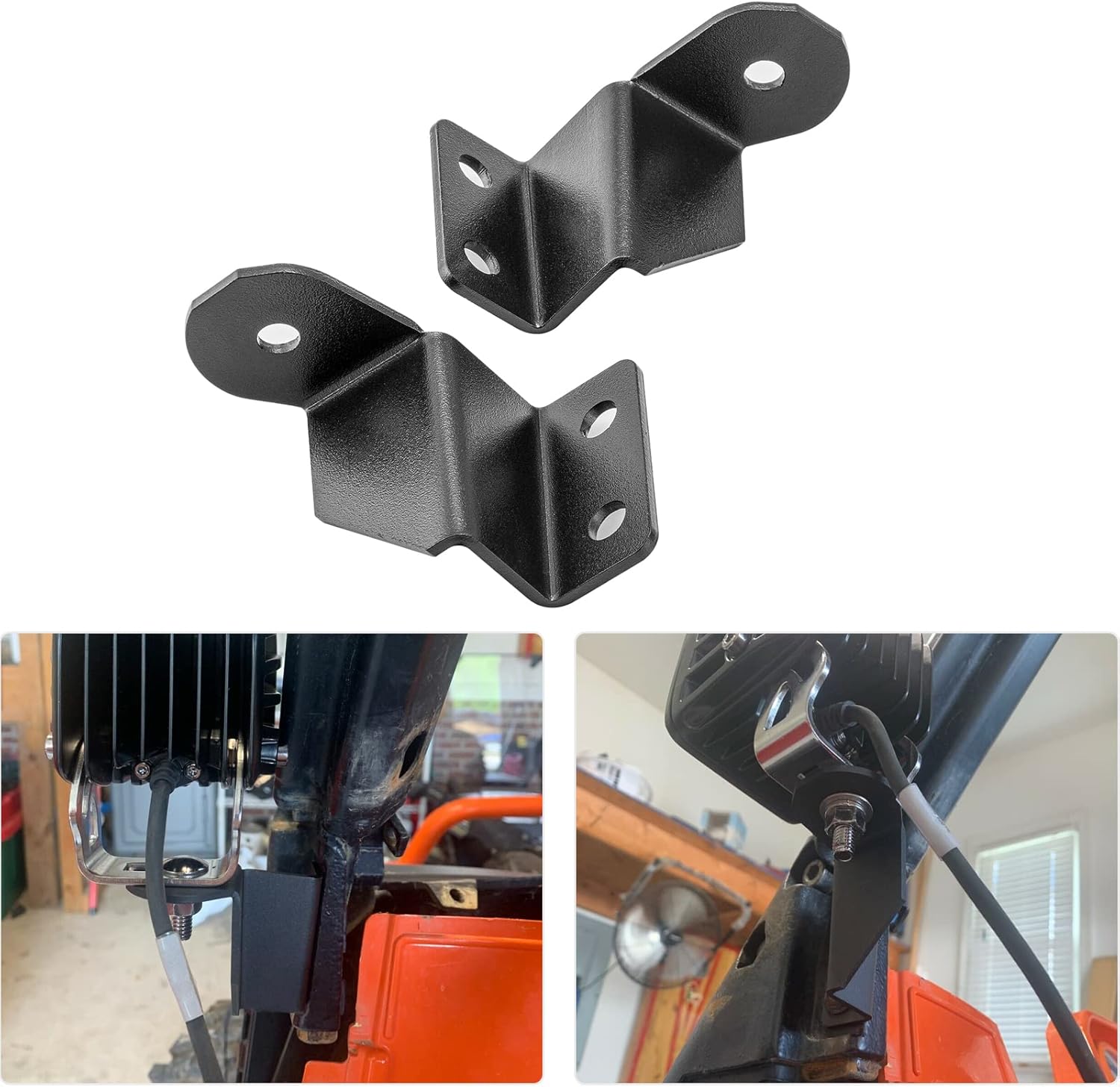 Front Side Pillar Pro-Fit Cage Mounting Brackets Compatible with Polaris Ranger 500 570 900 2013-2024