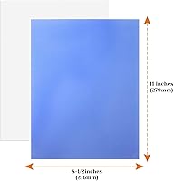 Vista 3 de Cridoz Papel de vitela transparente de 9 colores - 8.5 x 11, papel de calco translúcido para impresión y dibujo