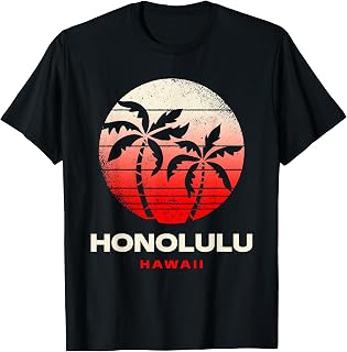 Honolulu Hawaii Sunset Design Honolulu Beach Oahu Hawaii T-Shirt