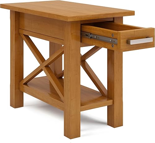 Miniatura 145 de SIMPLIHOME Kitchener Mesa consola – Mesa de sofá de madera maciza de 47 pulgadas de ancho en color blanco, mesa de almacenamiento contemporánea para