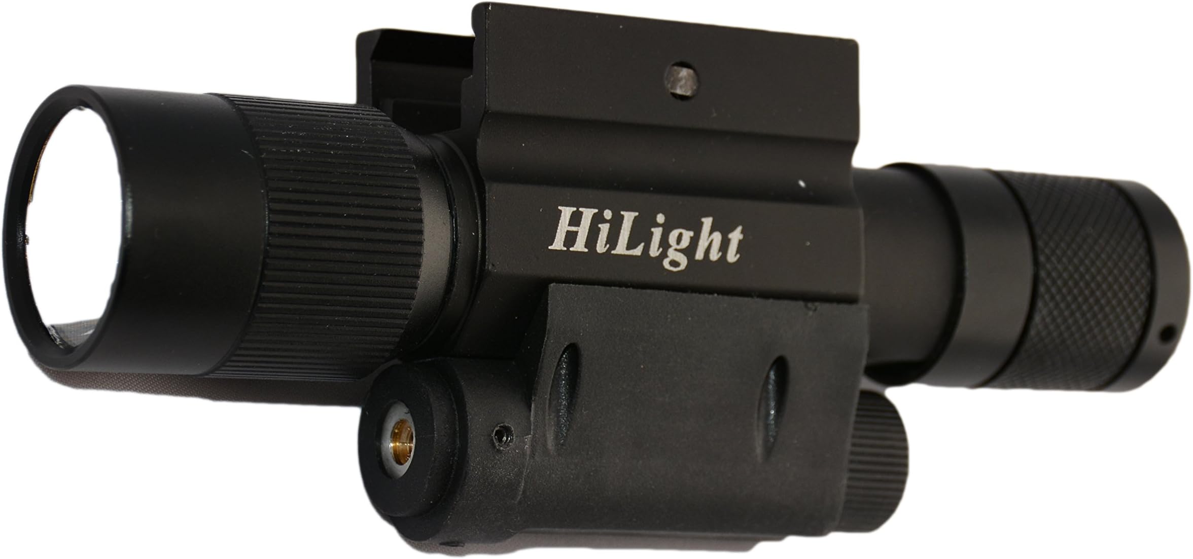 HiLight RGL20 HiLight QD 600 Lumen Strobe 3 Level Output Flashlight with Green Laser Combo with Smart Pressure Switch, Black