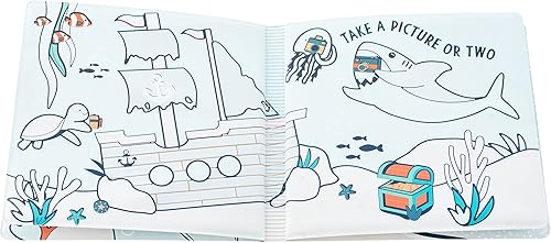 Miniatura 2 de Stephen Joseph, Libro flotante que cambia de color, juguetes de baño para niños pequeños, tiburón