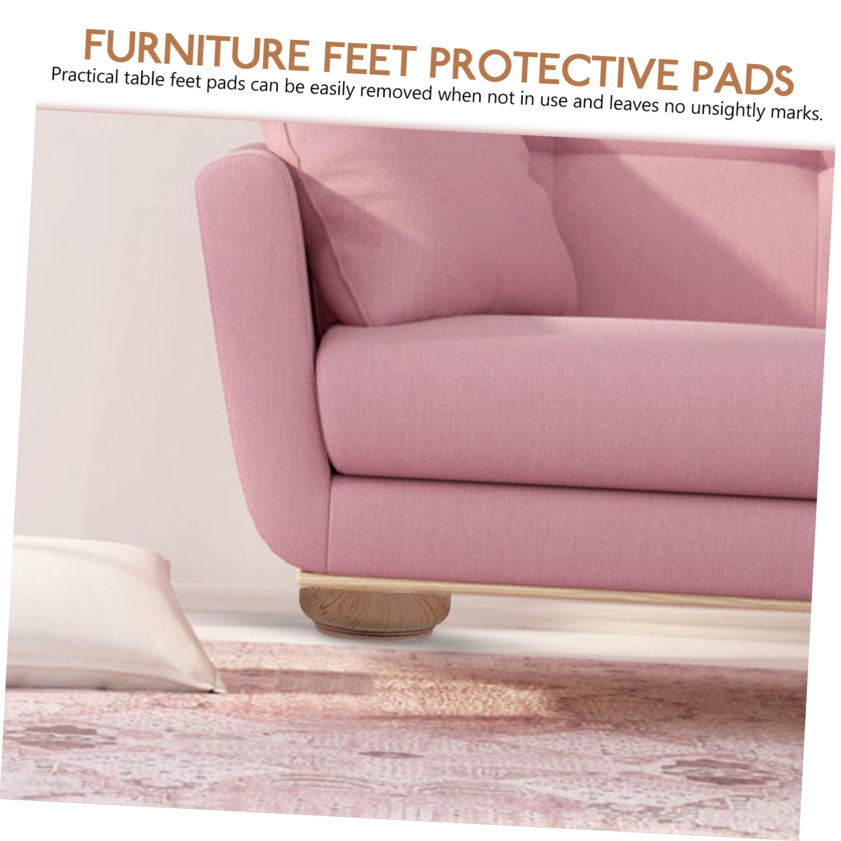 40 Piezas Protectores para Patas de Muebles con Fieltro y Antirrayaduras para Tapones Compactos para Sofá y Mesa Silenciosos y Fáciles de Instalar Adecuados para Interior y Hogar