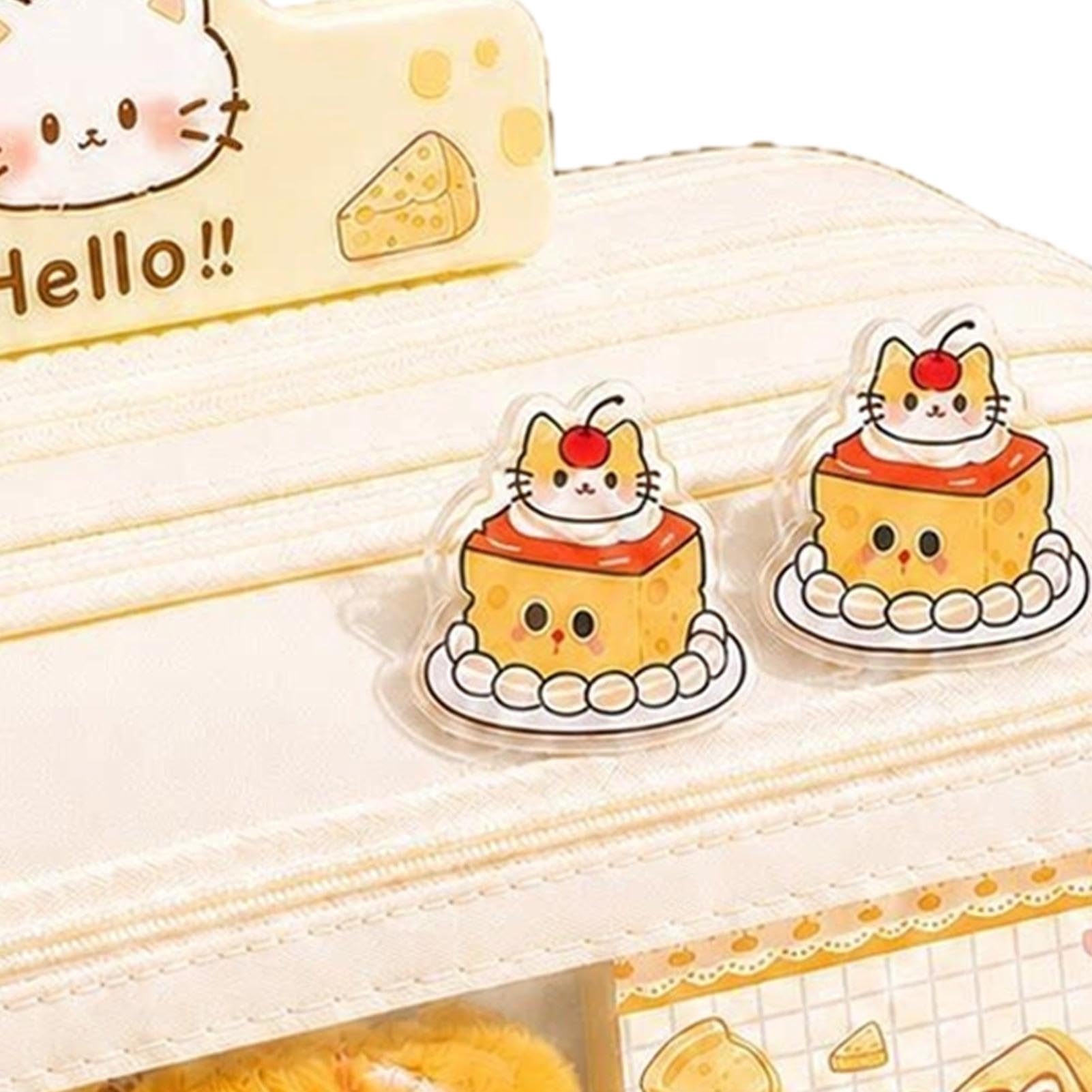 Astuccio Portamatite Con Organizer Portapenne e Cancelleria Design Gatto | Materiale Scolastico Estetico Per Scuola Università Arte Disegno Colorare Aula Schizzo Viaggio Scrivania