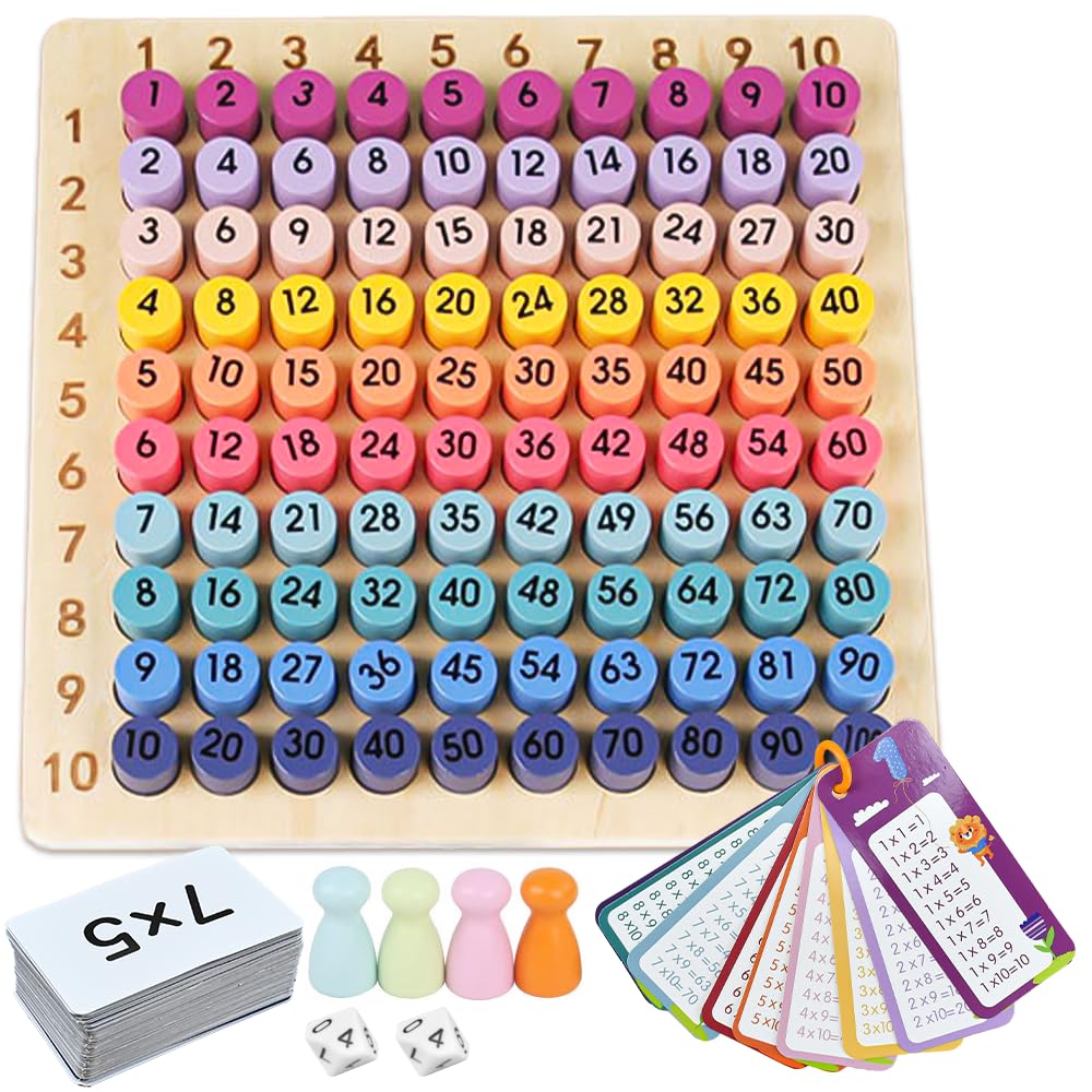 Cayro - Moltiplicazioni Di Carte In Flash - Gioco Di Moltiplicazioni Con Carte - Tabelline Da 1 A 10 - Impara Divertendosi - Gioco Matematico