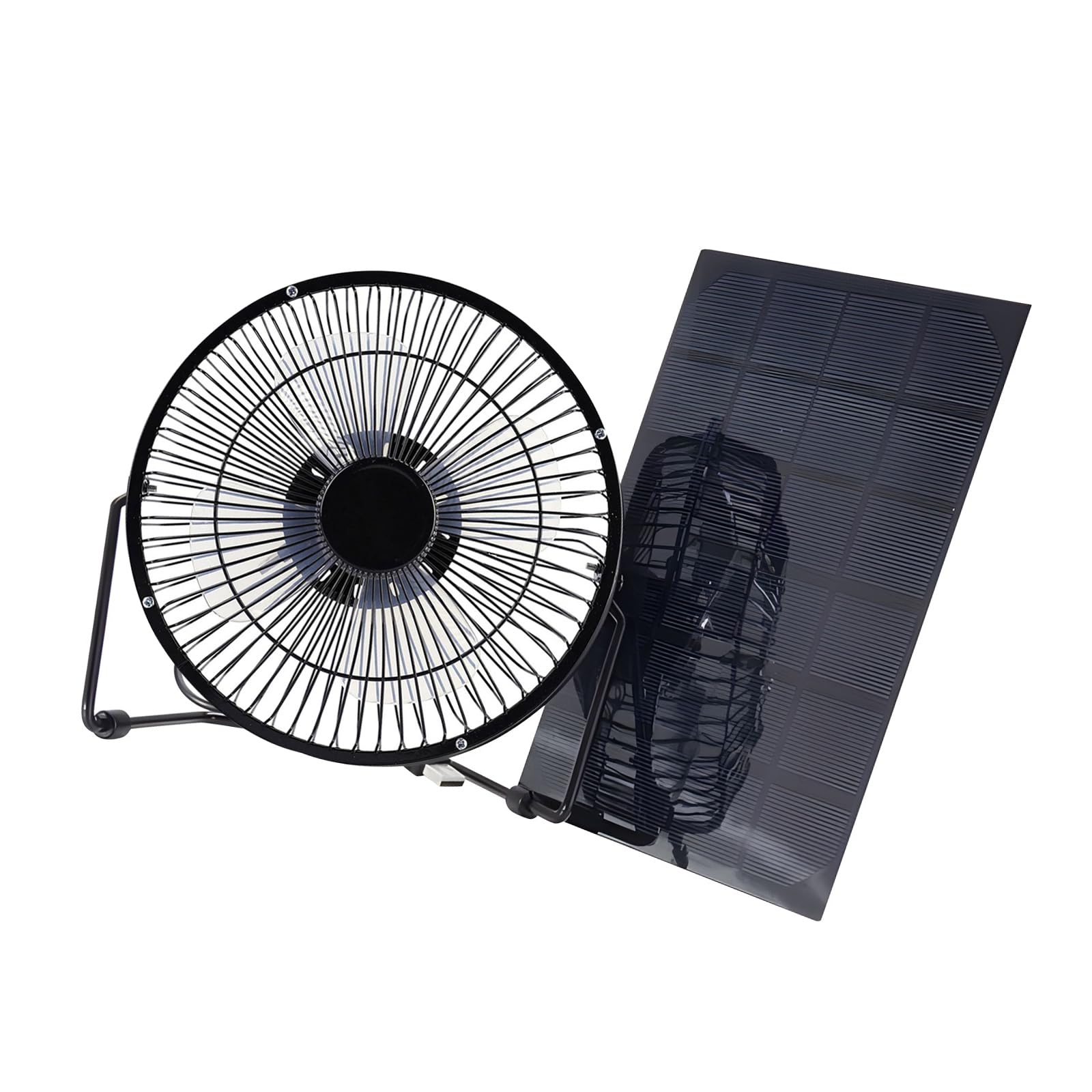 Buxuaaaa Permanent Weather Immune 5.5W Solar Run 8In Refrigerating Fan Transportable for Permanent Wilderness Expeditions Backpacking and Backpacking Transportable Fan