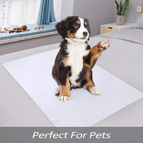 Miniatura 5 de Protector de colchón impermeable para cuna, protector de franela para cuna, almohadilla de incontinencia, reutilizable, impermeable, 100% algodón