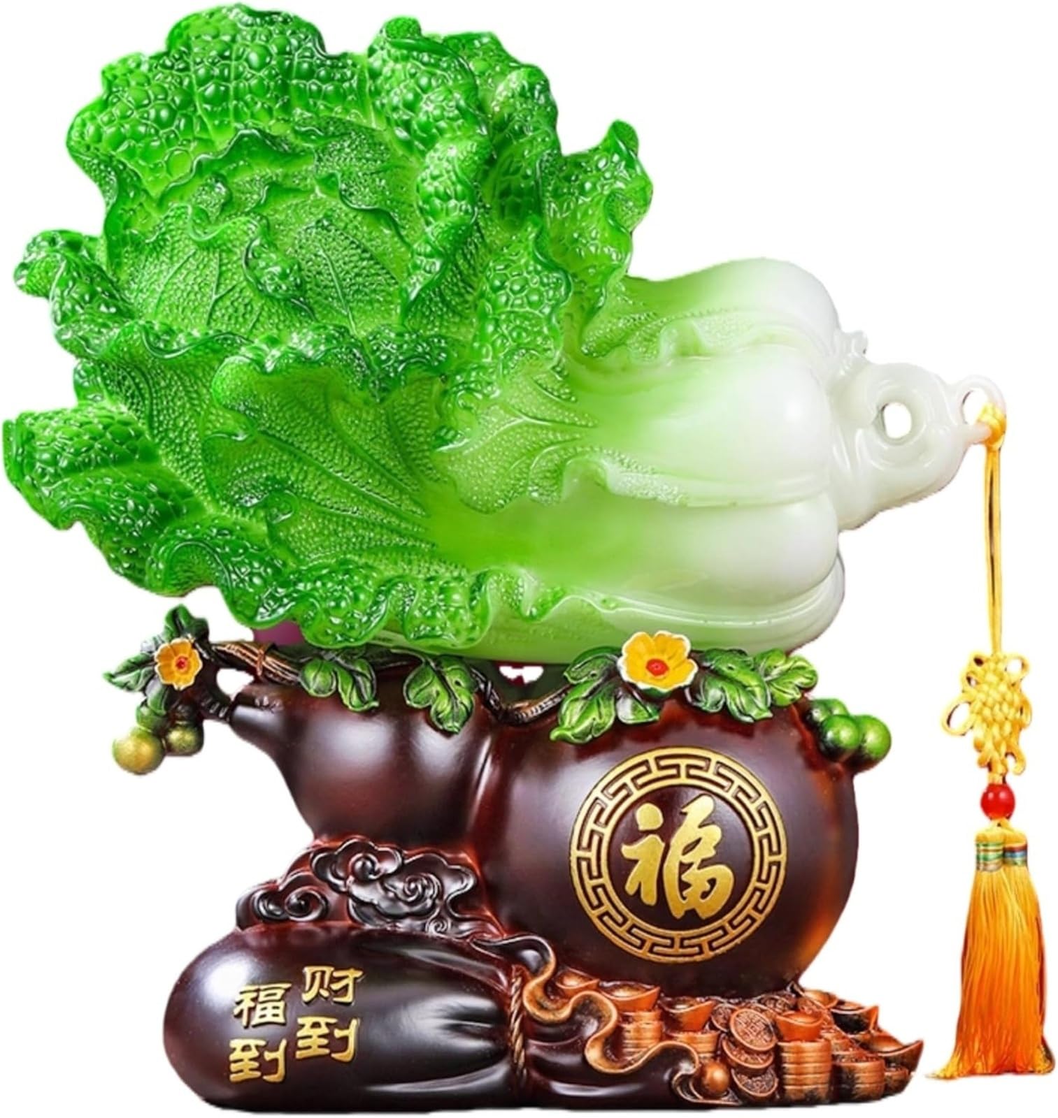 haohang Chinese Cabbage Fengshui Statue – Wealth & Luck Symbol