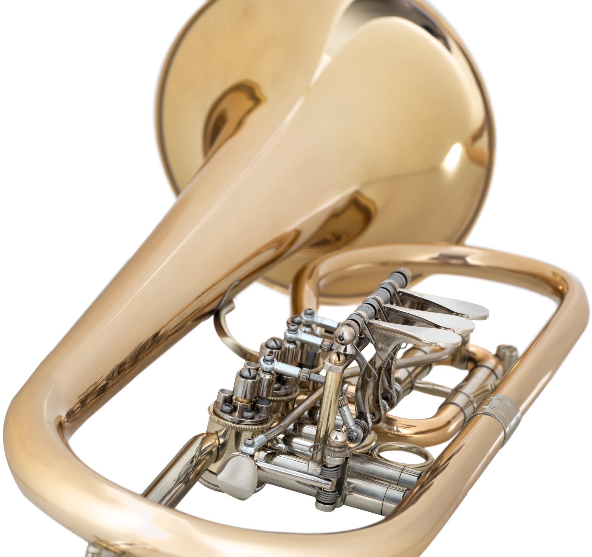 FH-24GL Bb-Flügelhorn - Goldmessing, klarlackiert - Perfekt für traditionelle Blasmusik - Schallstück-Ø: 160 mm, Bohrung: 10,5 mm - Trigger am 3. Ventil - Inkl. Mundstück & Leichtkoffer