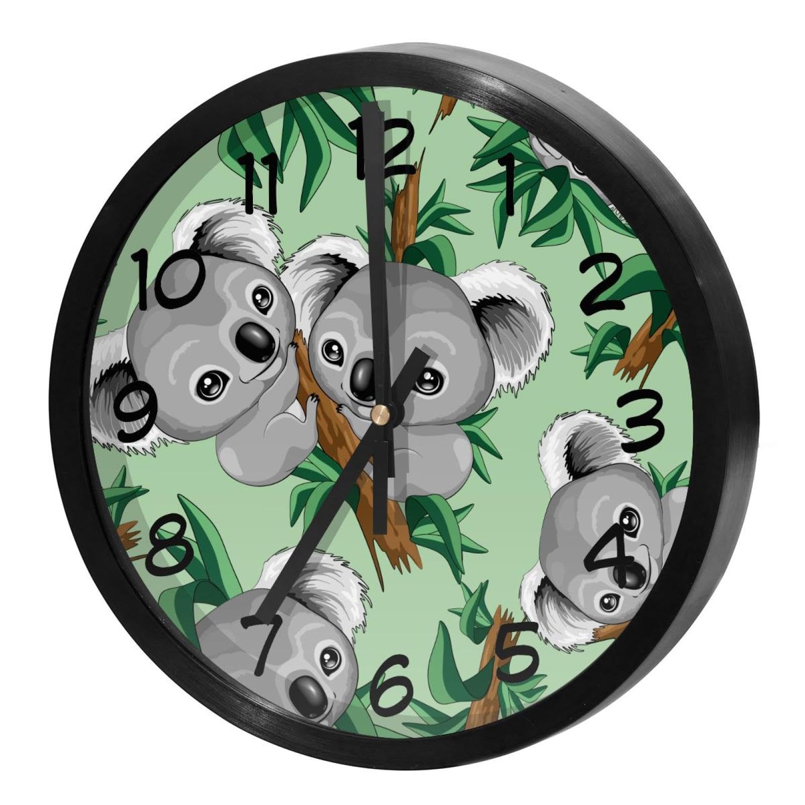 Horloge murale silencieuse pour chambre d'école et maison sans bruit