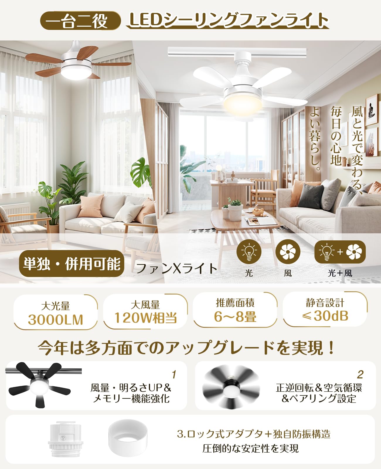 Amazon.co.jp : 【ダクトレール専用】TENKOO&YOU シーリングファン