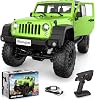 DOUBLE E 1:14 Jeep Wrangler Remote Control Cars RC Trucks 4wd Off-Road RC Monster Truck Off Road with Led Headlight and Rechargeable Battery Gifts for Adults Boys 8-12