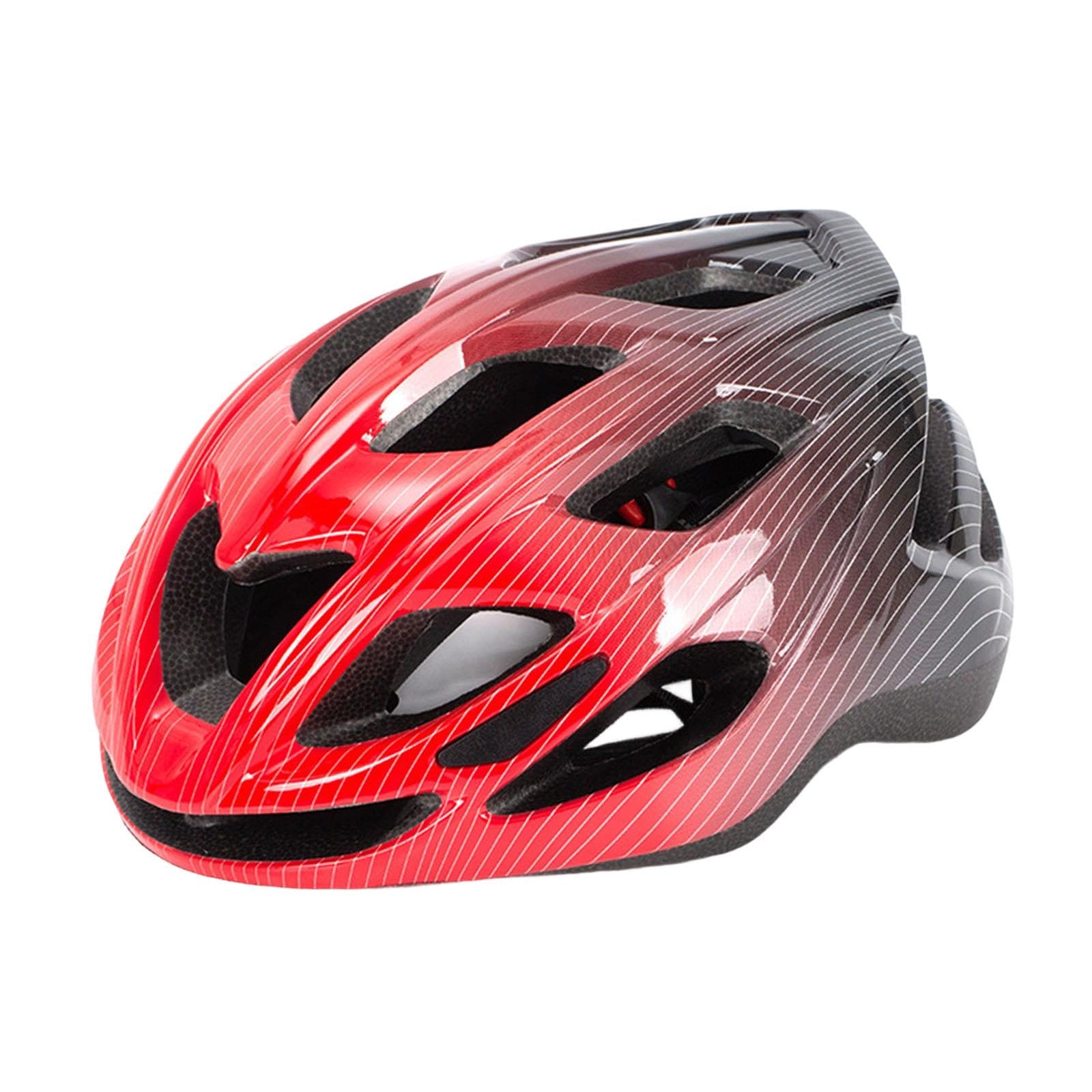 Kid Bike Helmet Protection Cycling Helmet for Mountain Road Riding Bicycling Black Red-image-15