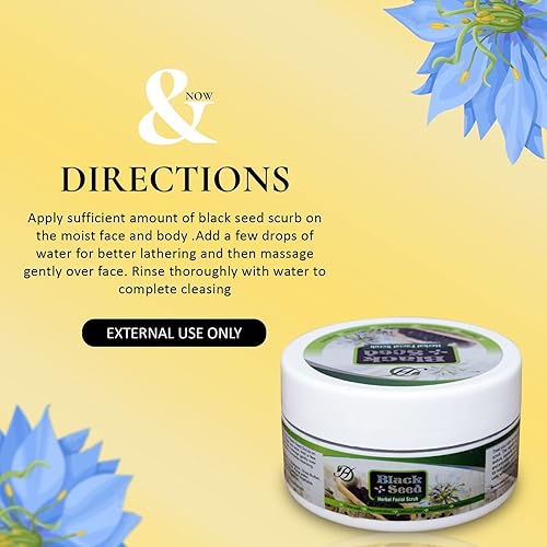 Miniatura 5 de Black Seed - Exfoliante facial de hierbas  Limpia, rejuvenece y nutre la piel  Exfoliante facial hidratante  Exfoliante facial para mujeres