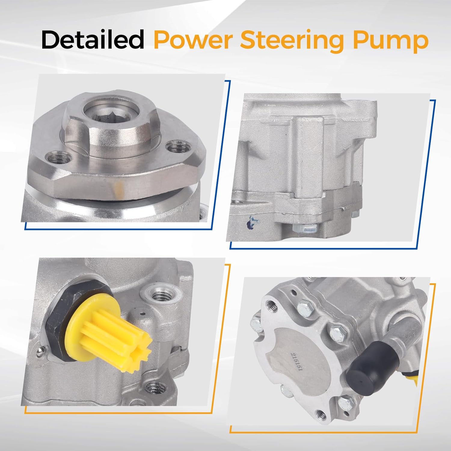 PAROD 215151 Power Steering Pump Fit for 1998-2006 VW Beetle, 2009-2013 Gol, 2010-2013 Gol Sedan, 1999-2006 Golf, 1999 Jetta 1.9L Diesel