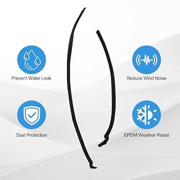 For RHD Front Windshield Cowl Seal Kit for MINI Cooper R55 R56 R57 OEM Part Numbers 51132751211 51132751212