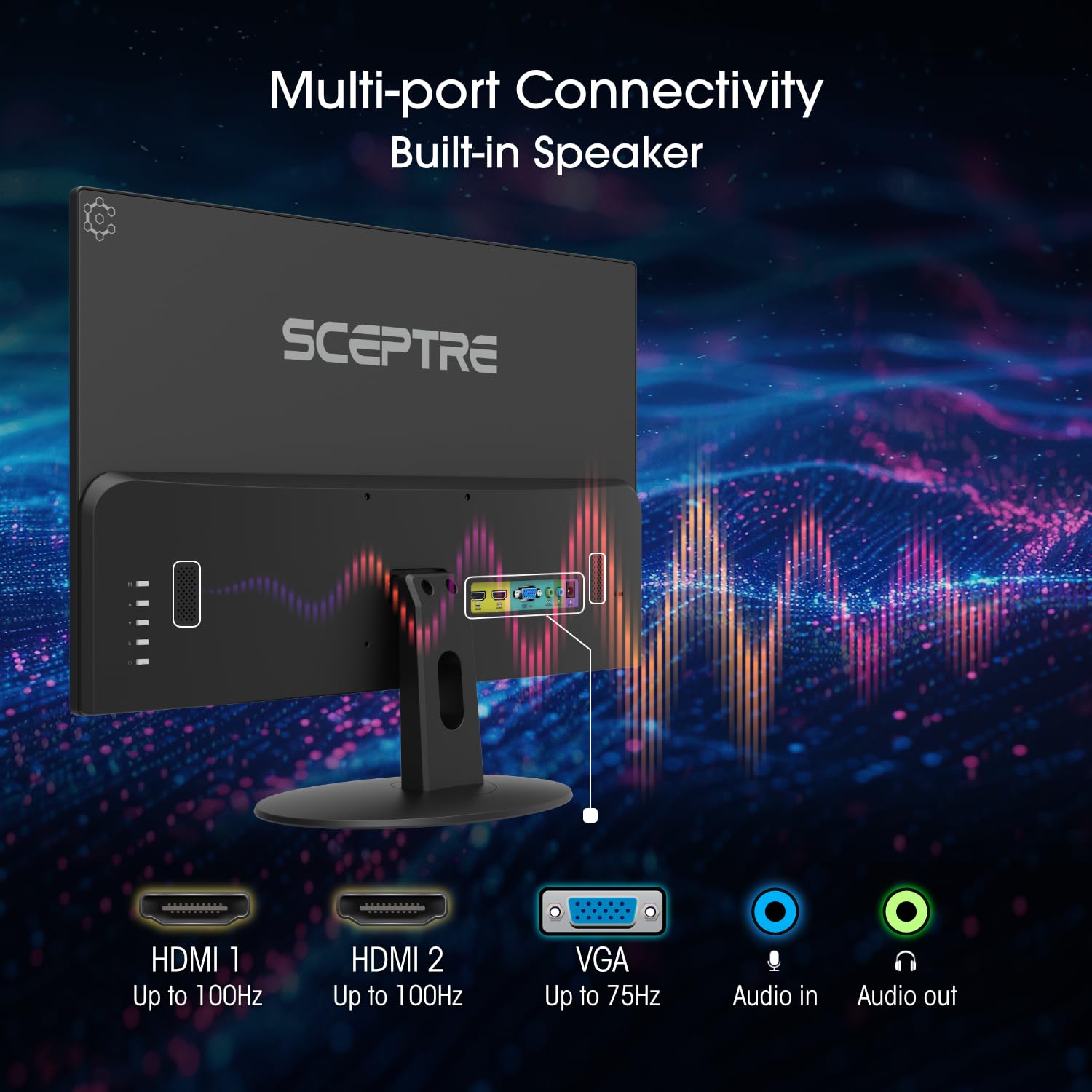 Ceptre Monitor Snapklik.com : New Sceptre 24-inch Monitor 100Hz 100% sRGB HDMI X2 VGA ...