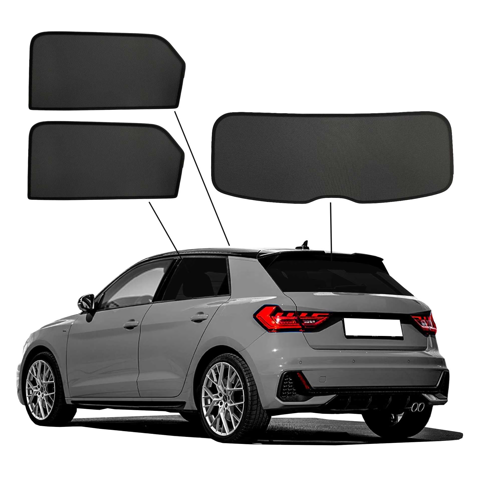 Privacidad y protección Solar Compatible con Audi A1 (GBA) Sportback 2018- Incluyendo City Carver y Allstreet