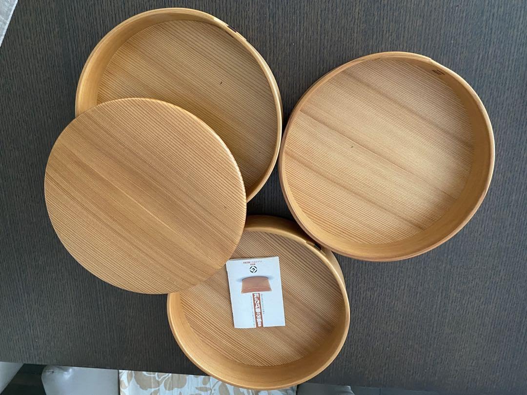 曲げわっぱ　3段重(991) 大館曲げわっぱ】三段重(小)木目 695P6002 / 曲げわっぱ 伝統 工芸品