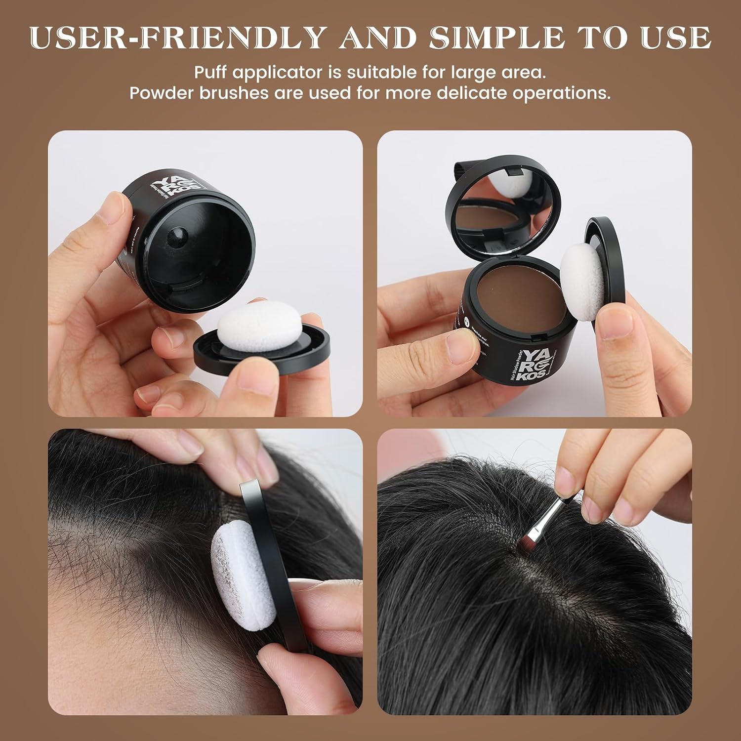 Hairline Shadow Powder, Medium Blonde, Root Touch Up Powder for Instantly Gray Hair Cover Up, Women Color Root Coverage for Thinning Grey, Mens Roots Concealer for Hair Loss Beard Line, #11