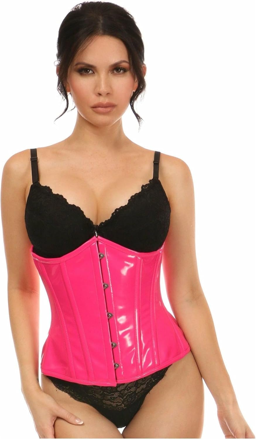 Daisy corsets Women's Patent Pvc Vinyl Underbust Corset