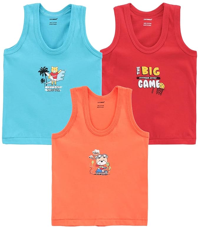 CUCUMBER Exclusive Vest baniyan Cotton Inner wear for Baby, Kids