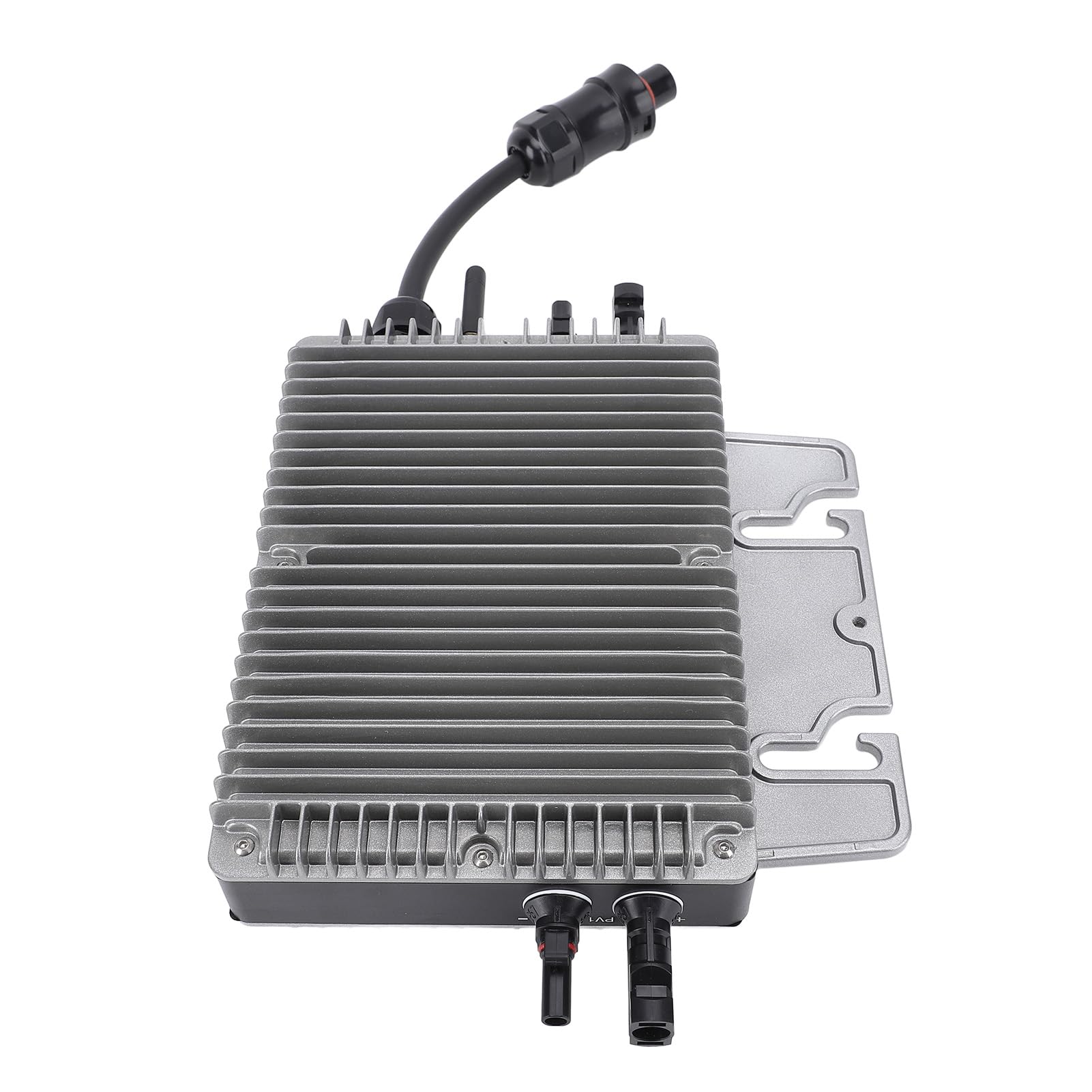 LiebeWH Solar-Mikro-Wechselrichter, WiFi-Grid-Tie-Wechselrichter aus Aluminiumlegierung, 700 W MPPT, IP67 Wasserdicht, Dual-PV-Eingang 2 X 435 W AC110 V für Kleine und Mittlere Haushaltskraftwerke
