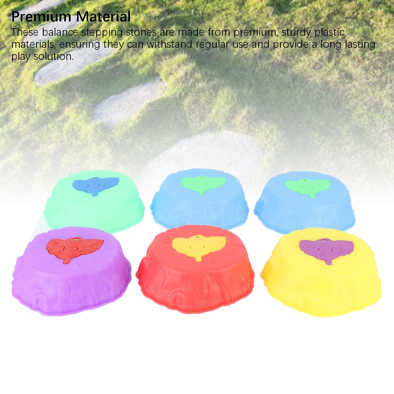Piedras de Equilibrio para Niños, 6 Piezas de Piedras de Equilibrio Antideslizantes Iluminadas con Luces LED Brillantes y Superficie Texturizada, para Juegos en Interiores y Exteriores