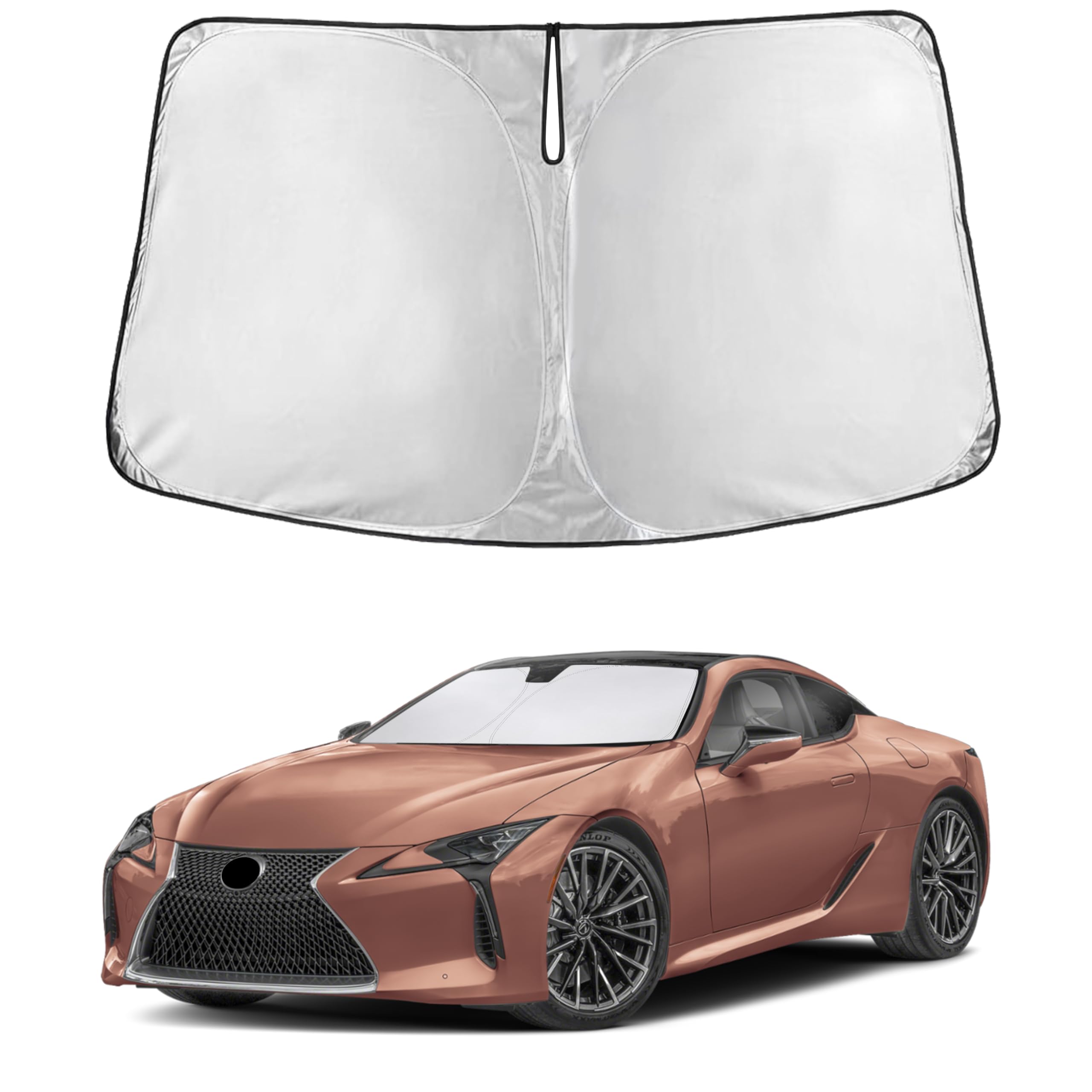EcoNour Windshield Sunshade Compatible for Lexus LC 2018-2022 2023 2024