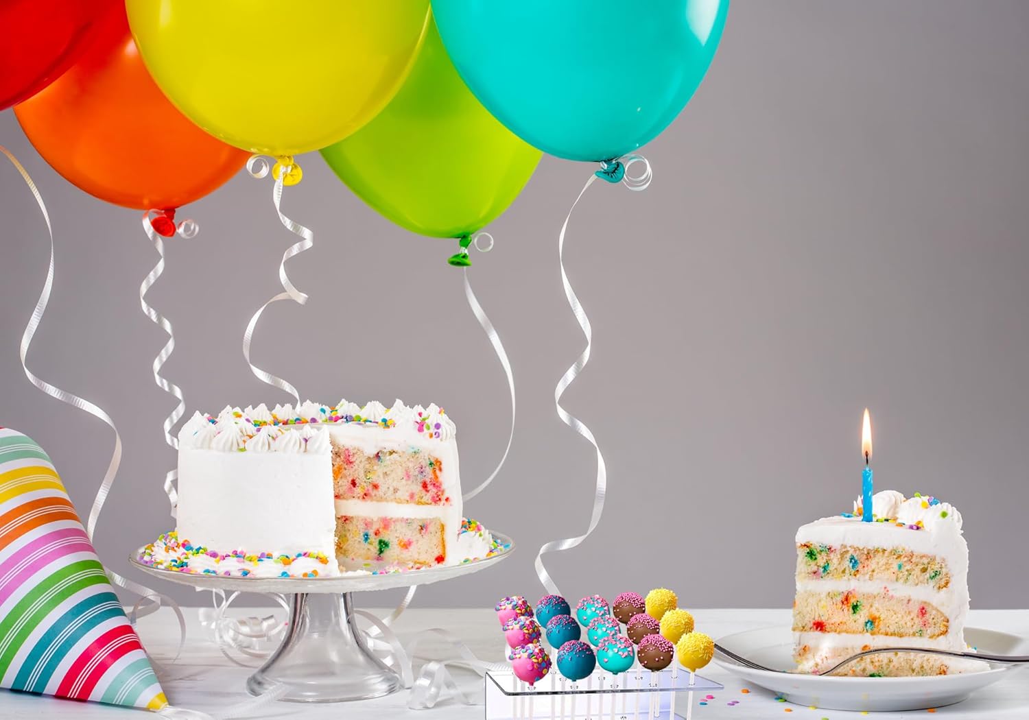 2PCS Cake Pop Display Stand with 300 PCS Cake Pop Sticks and Wrappers Kit, 15 Hole Clear Acrylic Lollipop Holder for Weddings Birthday Parties Anniversaries Halloween Candy Red - Image 4