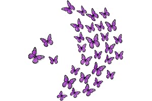 Chuangdi Purple Butterflies Wall Decor: A Fluttering Symphony of Elegance
