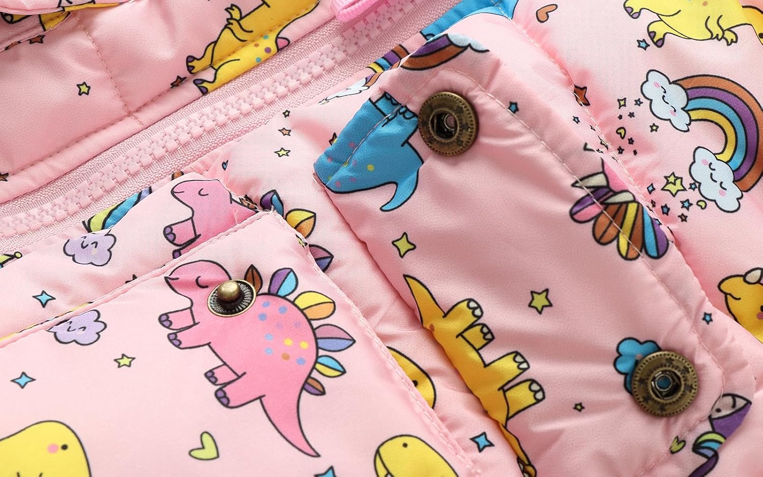 Mud Kingdom Cute Little Girls Vests Outerwear with Hood Animal