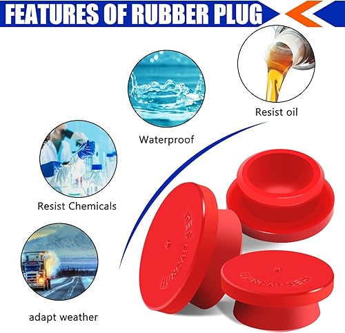 Miniatura 6 de 3595995 - Juego de tapa de buje para ventana 3434009, juego de 4 tapacubos 359-5995 para ventana de aceite con tapones, juntas y tornillos, repuesto