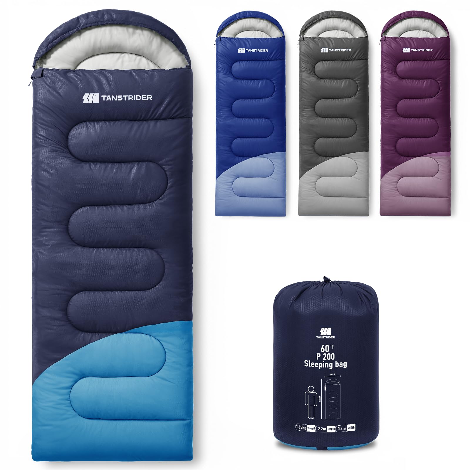 Sleeping Bags for Adults Warm Weather Backpacking Compact Lightweight Camping Sleeping Bag with Compression Sack for Kids Camping