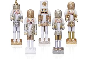 5Pcs Jolik Christmas Nutcracker Ornament Set