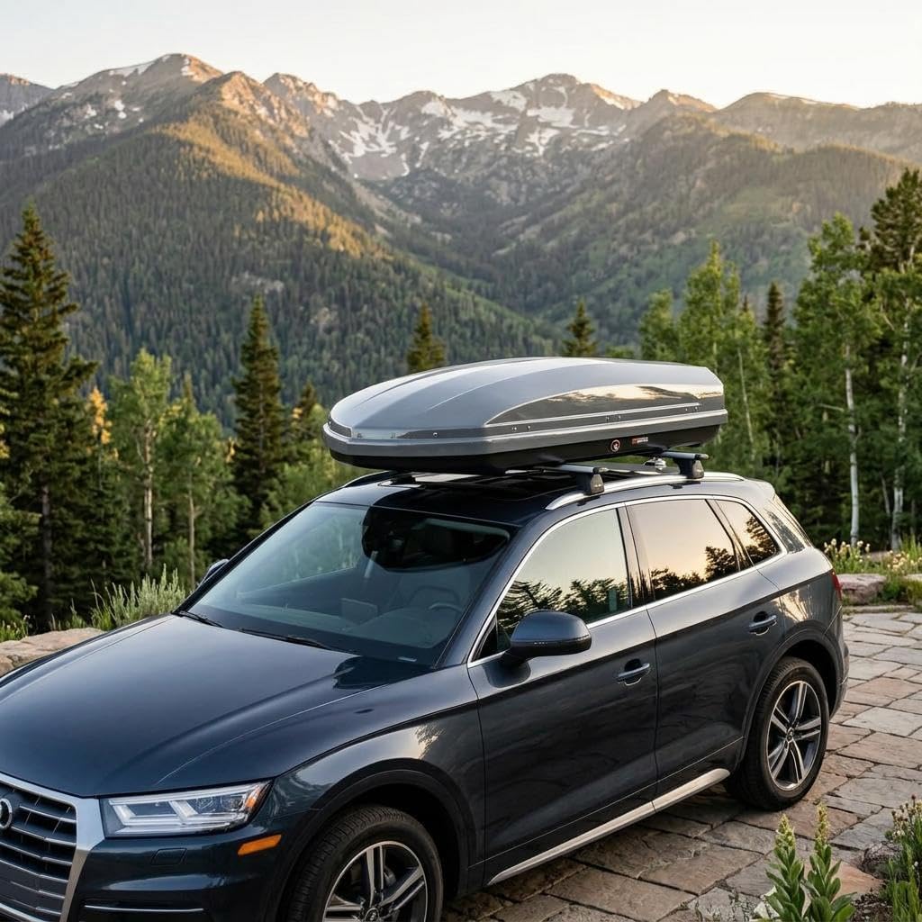Amazon.com: Rooftop Cargo Carrier Box, 19.4Cu ft Hard Shell 165Lbs ...