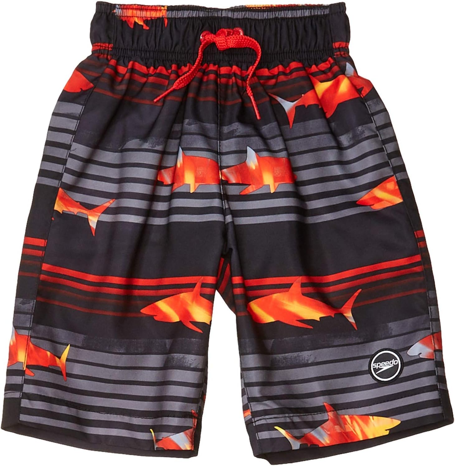 Boy's Shark Wave Redondo Volley Shorts w/Comfort Liner (Little Kids/Big Kids)