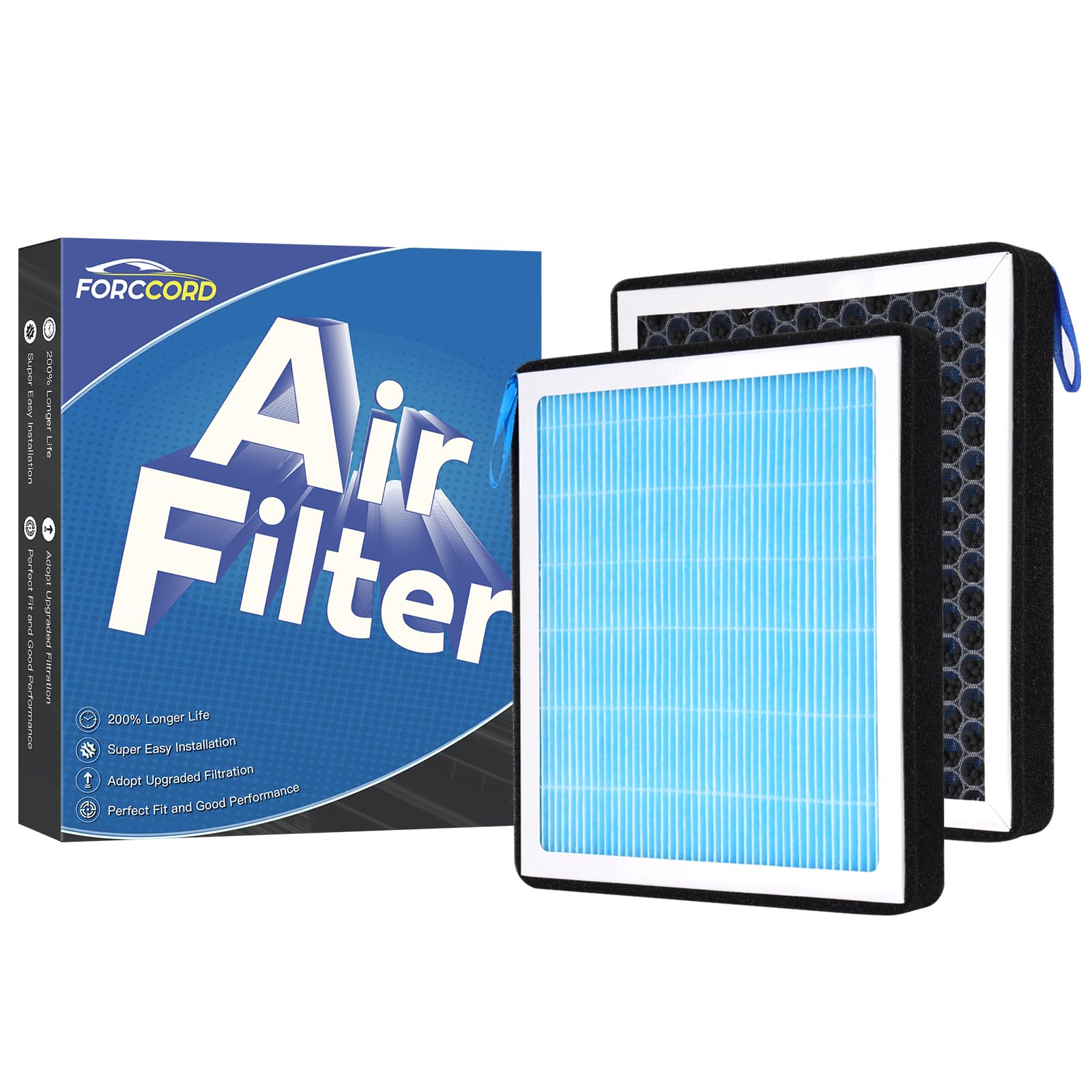 2-Pack Cabin Air Filters for Camry/Corolla/4Runner/Sienna/Tundra/RAV4