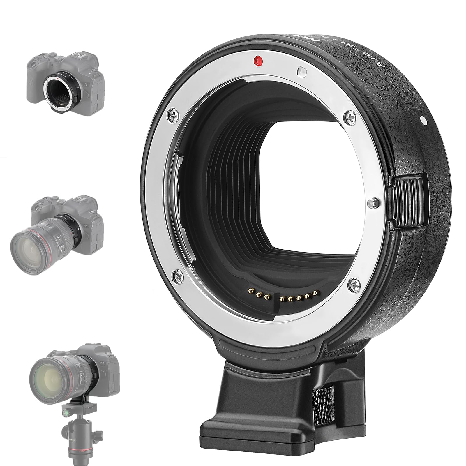Neewer Adattatore da EF a EOS R, Anello di Conversione Autofocus per Fotocamera con Attacco RF Compatibile con Canon EOS R Ra RP R6 Mark II R6 R5 R3 R7 R10 R8 R50, Carico Max. 2kg, Nw-EF-EOSR