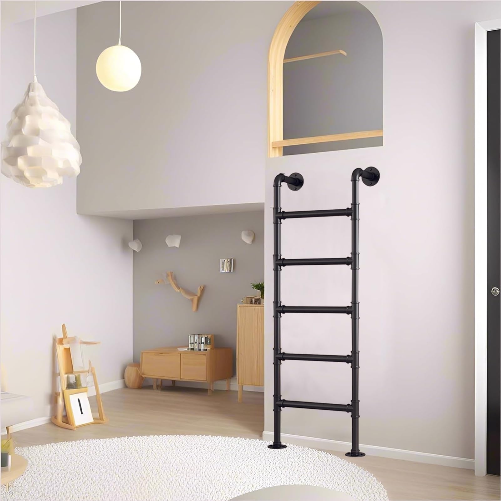 Échelle d'escalade pour lit superposé et escabeau sur pied de sortie de sous-sol